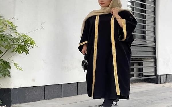 تصویر 4 از خرید مانتو عبایی خلیجی + قیمت فروش استثنایی